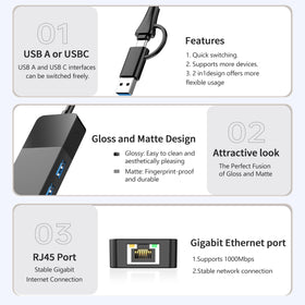ALL-LUCKY USB 3.0 port delivers up to 5 Gbps data transfer.