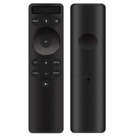 ALLIMITY remote front view showing layout and clear labels for easy replacement