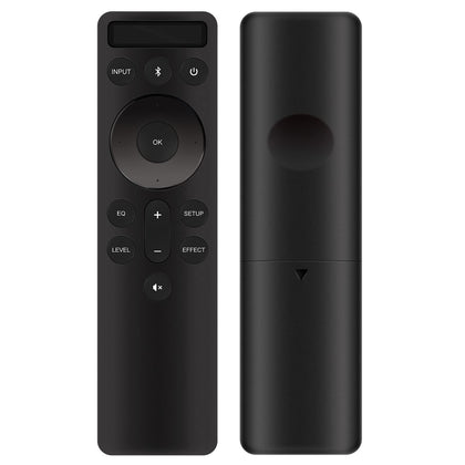 ALLIMITY remote front view showing layout and clear labels for easy replacement