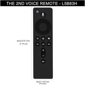 ALLIMITY remote held in hand to show scale and comfortable grip benefit
