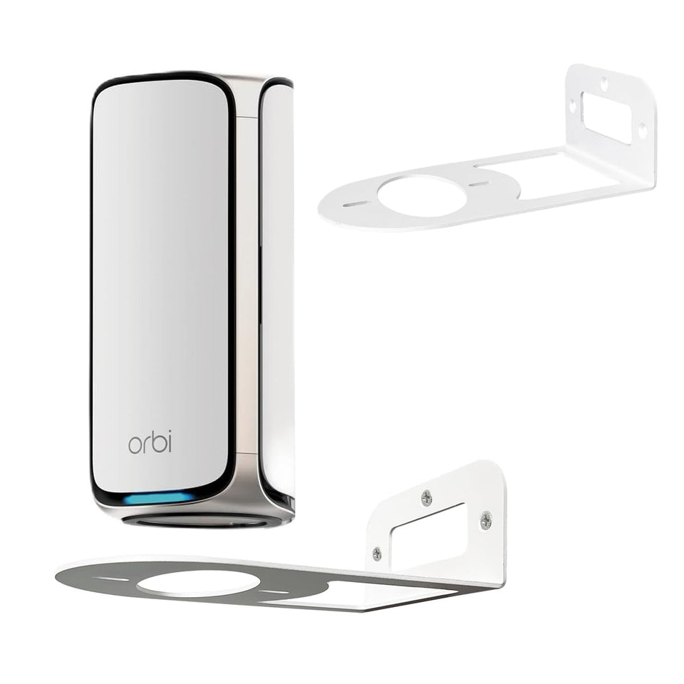 ALLICAVER WiFi 7 wall-mount kit assembly shows a tidy setup for a clean home network