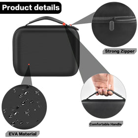 AllPRIMO carrying case headphones storage keeps accessories neatly protected.