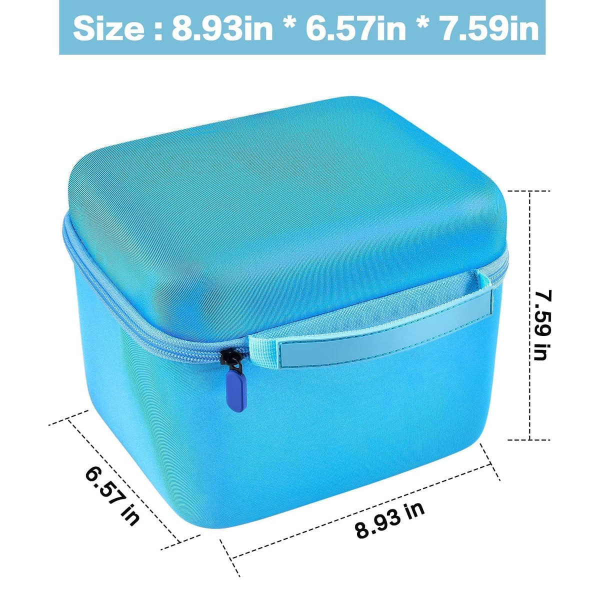 ALLPRIMO blue case protects contents from dust and bumps during travel