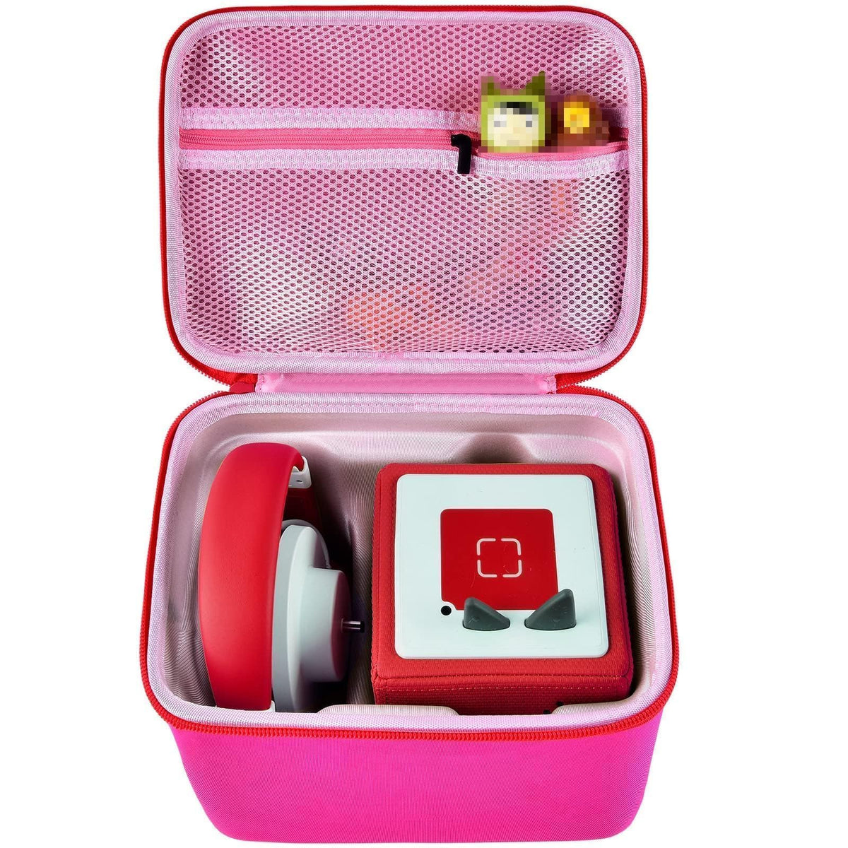 ALLPRIMO carrying case for Toniebox starter set in pink, ideal for organized travel.