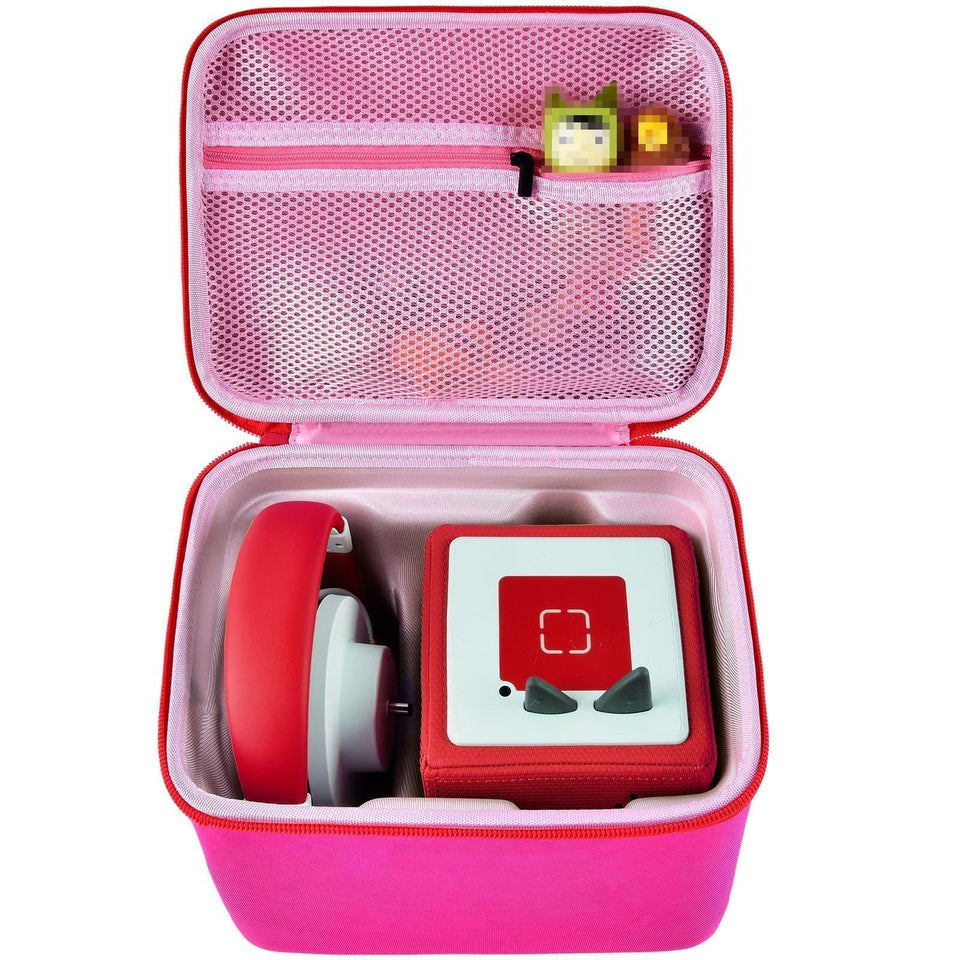 ALLPRIMO carrying case for Toniebox starter set in pink, ideal for organized travel.