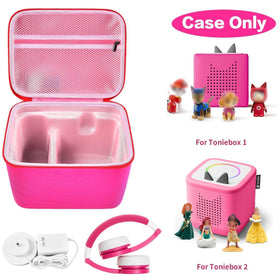 ALLPRIMO case shows grooves for Tonies figurines to stay secure.