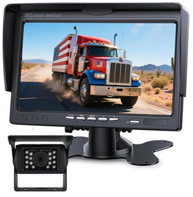 ALLRUBY backup camera monitor 7-inch display delivers crisp 1080p images for safer reversing.
