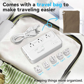 ALLWEI with storage pouch and accessories for tidy packing benefit