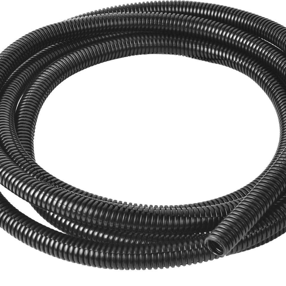 ALLWIN 3/8-inch split wire loom in black, 25 ft, ideal for under-hood organization