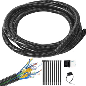 ALLWIN wire loom split tubing close-up showing clean, protected wiring