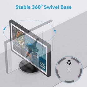 Almoz base close-up with non-slip pad protecting desk surfaces and preventing slides