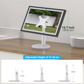 Almoz riser close-up of non-slip base protecting desk and preventing movement