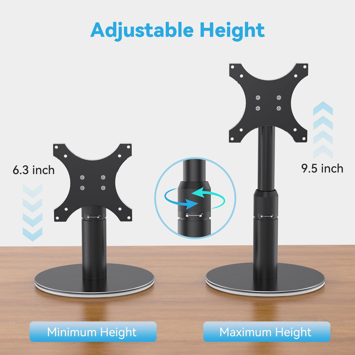 Almoz side profile with tilt, demonstrating adjustable viewing angle benefit