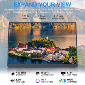 ALO LG 10.5-inch portable monitor side ports reveal USB-C and HDMI inputs