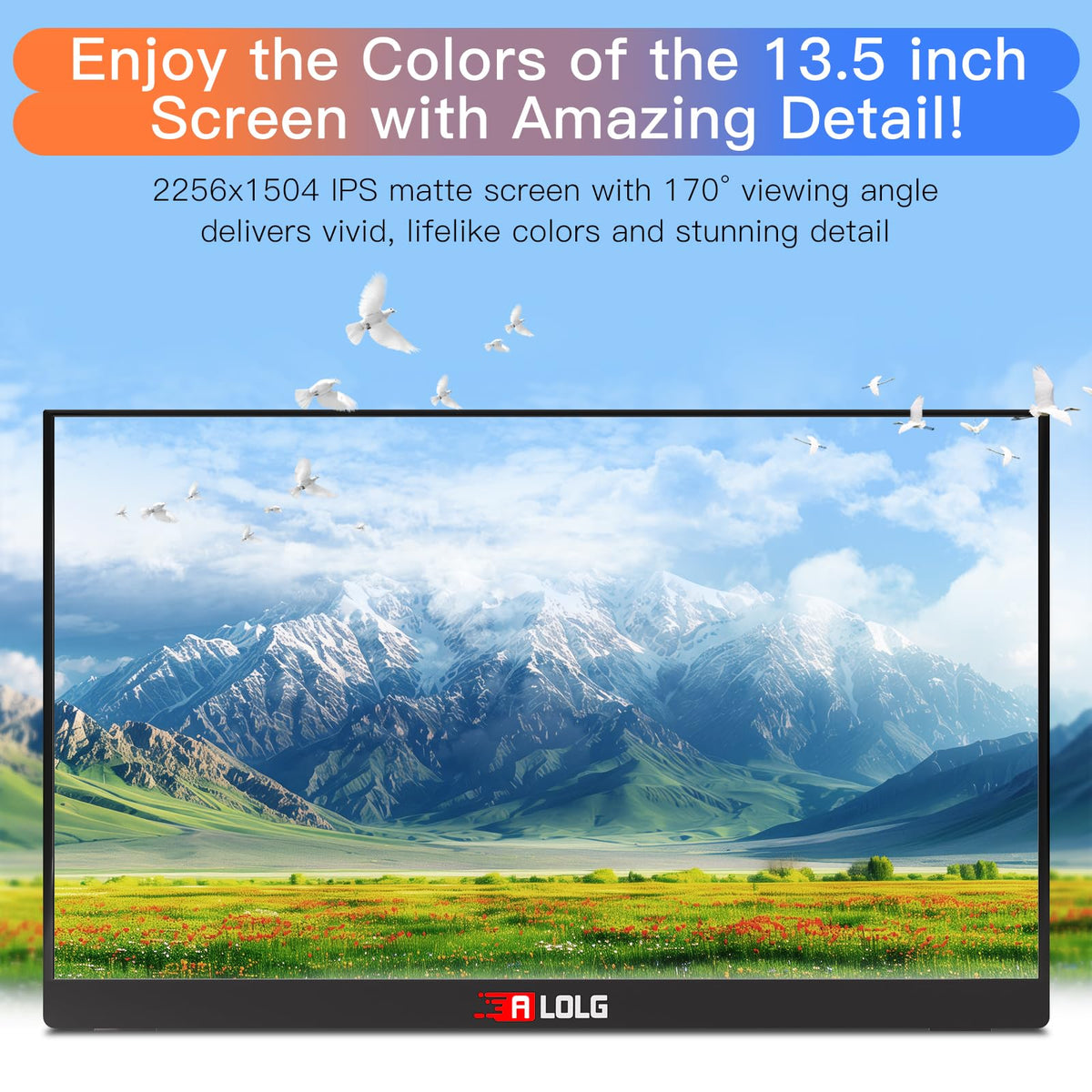 ALOLG smart cover and stand grooves for flexible viewing angles.