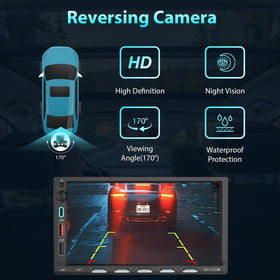 Alondy 170-degree viewing angle aids safer reversing and parking.