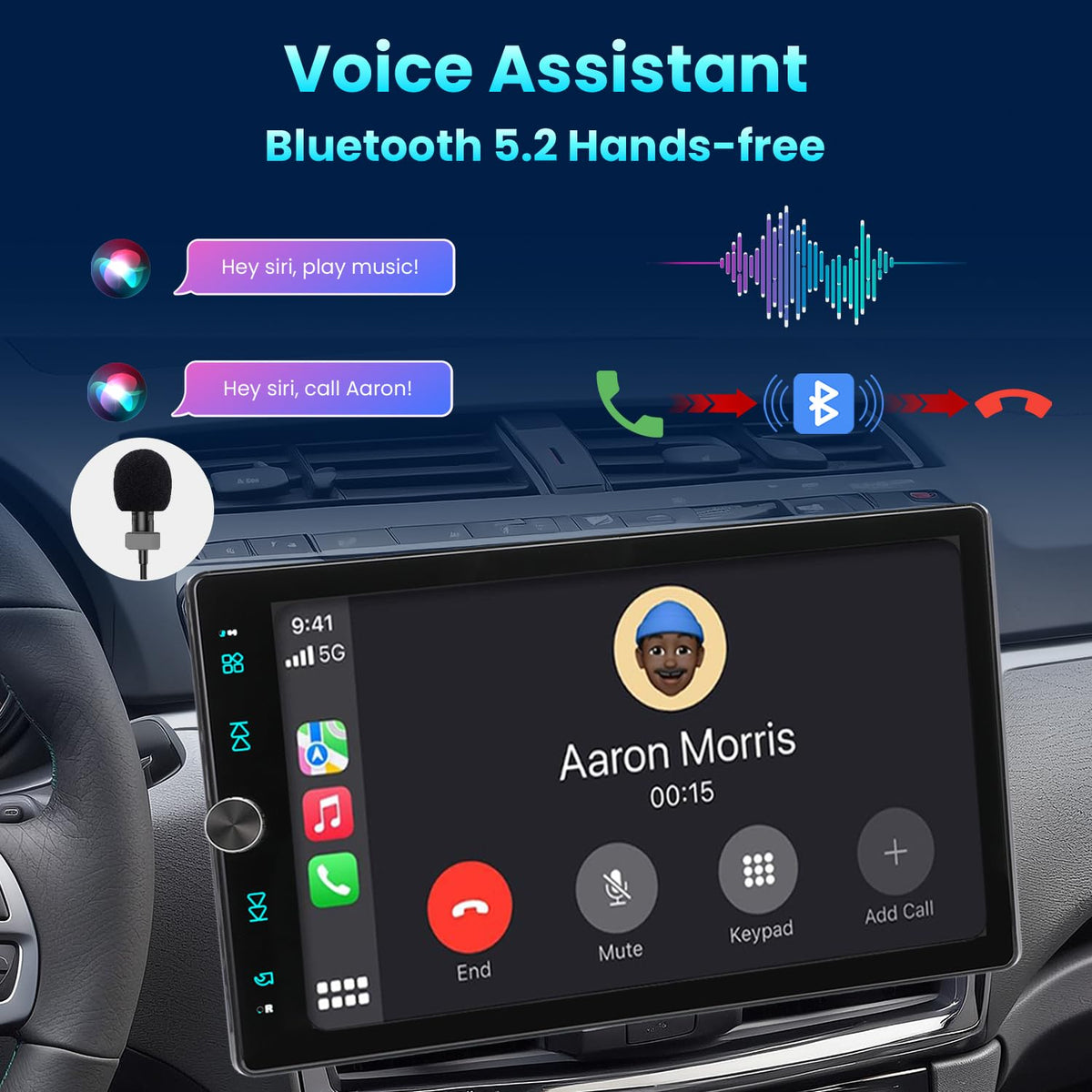 Alondy 10.4-inch Full HD touchscreen for navigation and media