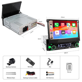 Alondy rear view camera with night vision for safer reversals