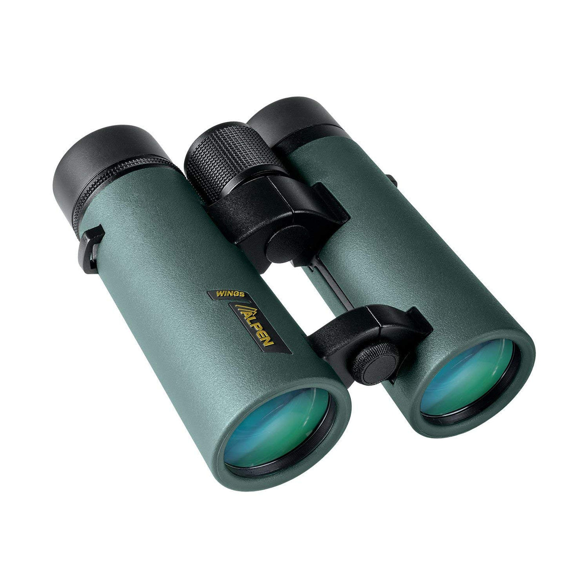 Alpen Wings 8x42 binoculars with waterproof body for rugged outdoor viewing.