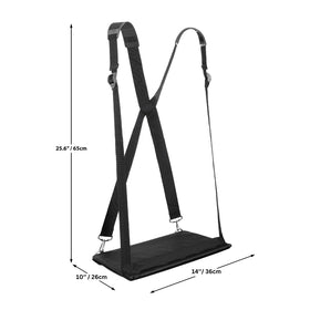 ALPHABET WONDERS close-up of heavy-duty adjustable straps, secure fit benefit