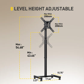 Alphamount column height settings displayed to customize viewing level