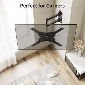 Alphamount wall mount rated for up to 77 lbs ensures sturdy support