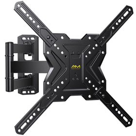 Alphamount TV wall mount demonstrating wide compatibility for 26–60 inch TVs up to 77 lbs
