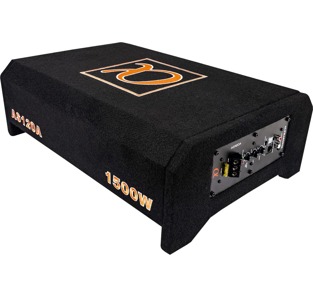 Alphasonik AS120A built-in amplifier back panel with accessible wiring