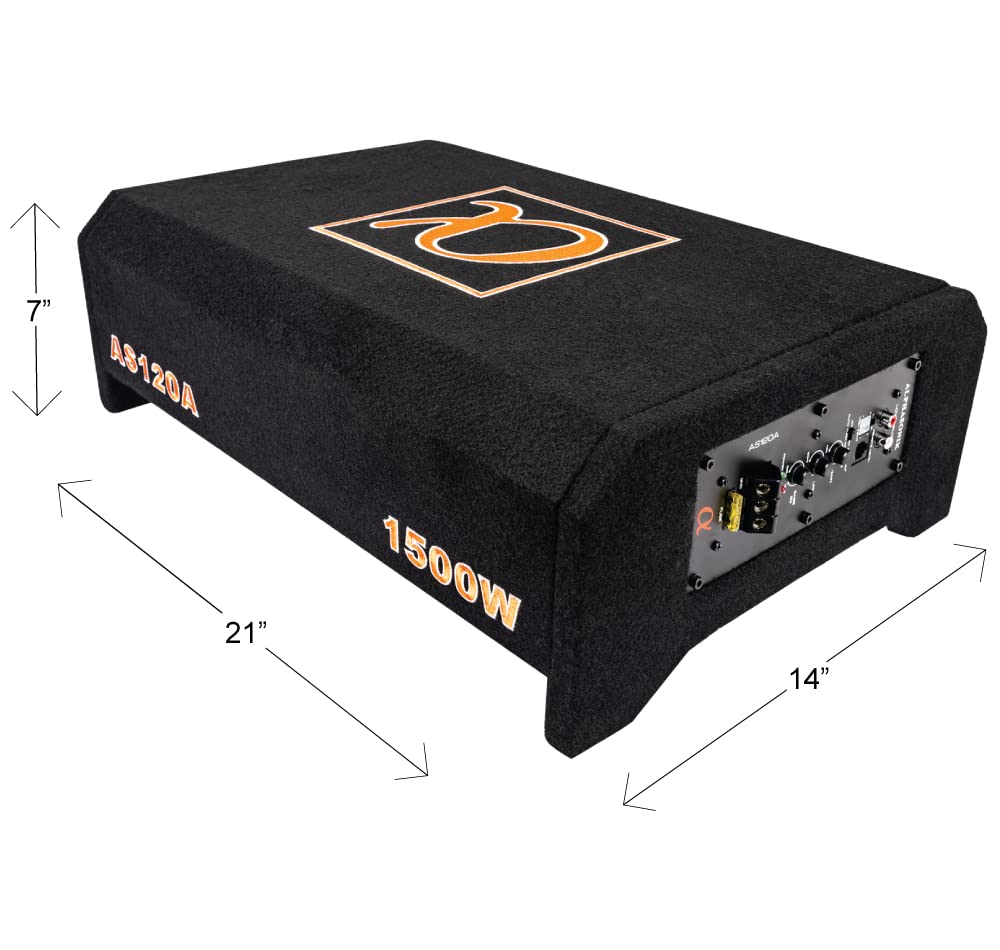 Alphasonik AS120A remote bass knob enables quick on-the-fly adjustments