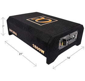 Alphasonik AS120A remote bass knob enables quick on-the-fly adjustments