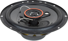 Alphasonik AS265P 6.5-inch speakers close-up showcases durable polypropylene cones for reliable performance.