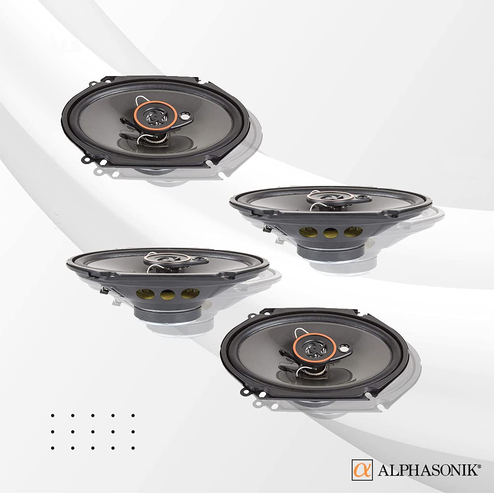 Alphasonik AS268P side view highlights slim mounting depth for simple installation.