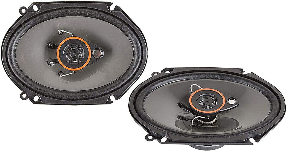 Alphasonik AS68 front view showing grille and frame, delivering clear, powerful audio