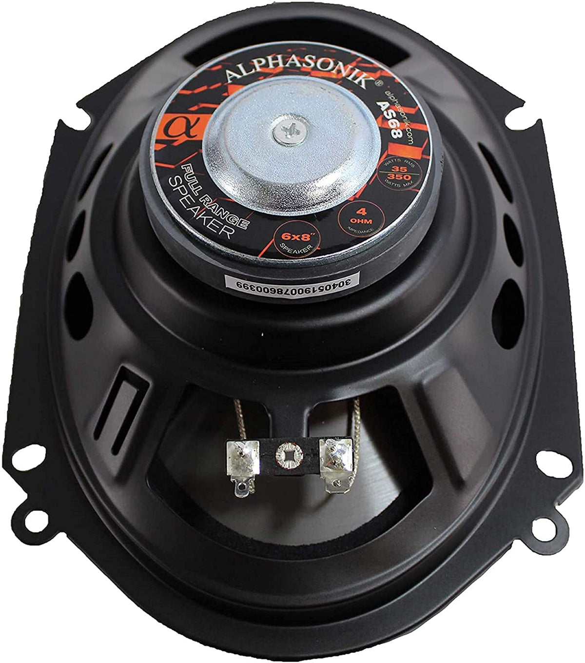 Alphasonik AS68 installed in car door illustrating easy upgrade and better sound