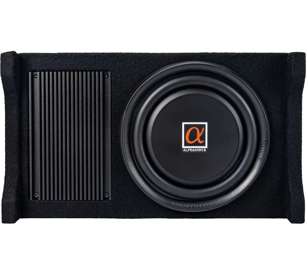 Alphasonik AS80A slim enclosure fits tight spaces in cars.