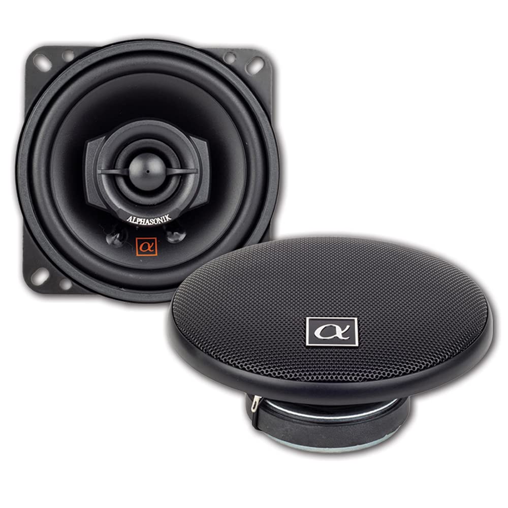 Alphasonik NS42 front view showing speaker face and clean installation benefit
