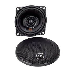 Alphasonik NS42 polypropylene cone close-up highlighting durable sound clarity benefit
