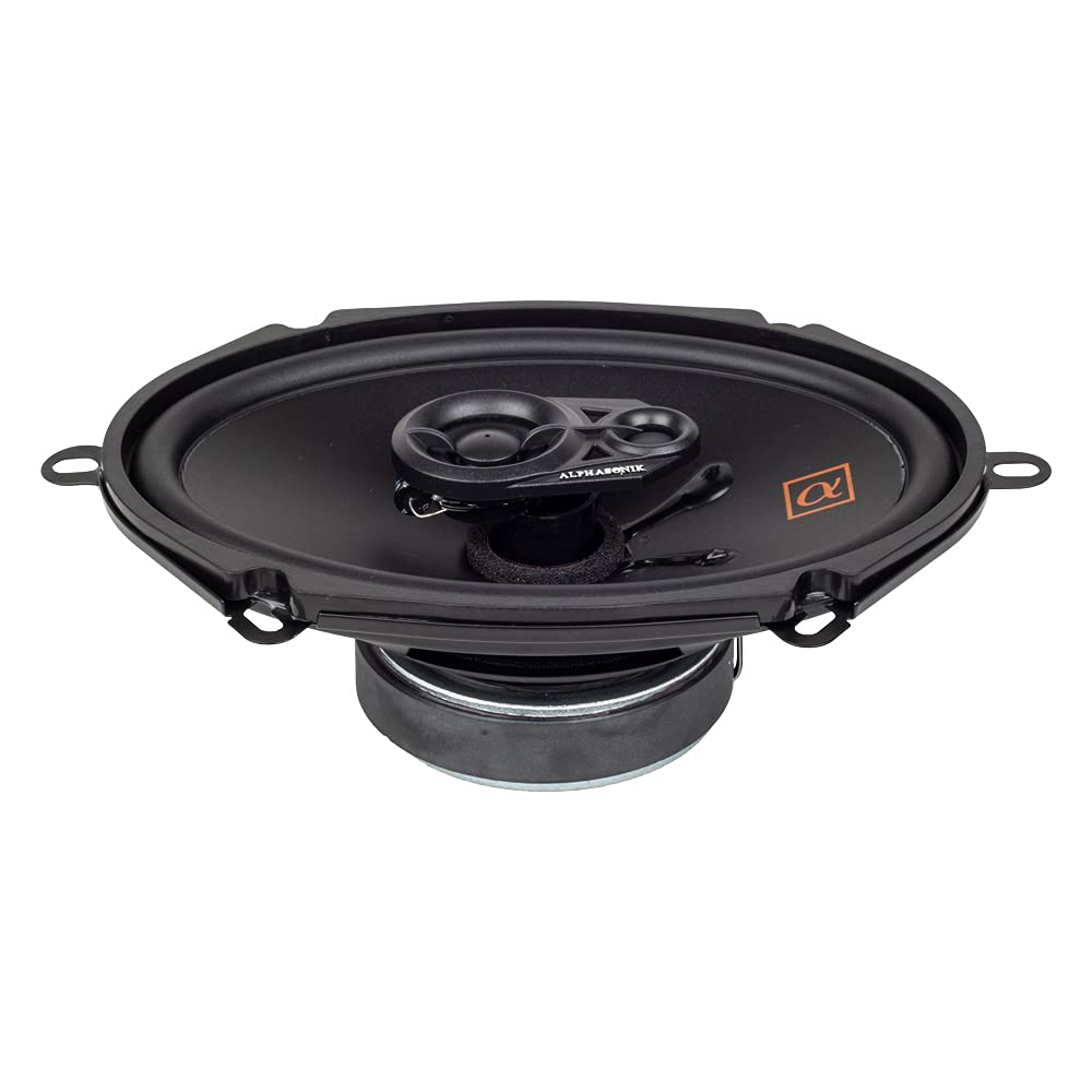 Alphasonik NS683 rear magnet and basket showing stable mounting and specs