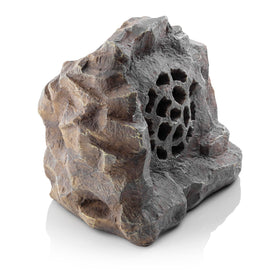 Two Alpine rock speakers paired to create richer stereo outdoors.