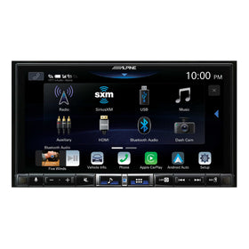 Alpine iLX-507 front and rear camera inputs boost reversing safety and awareness.