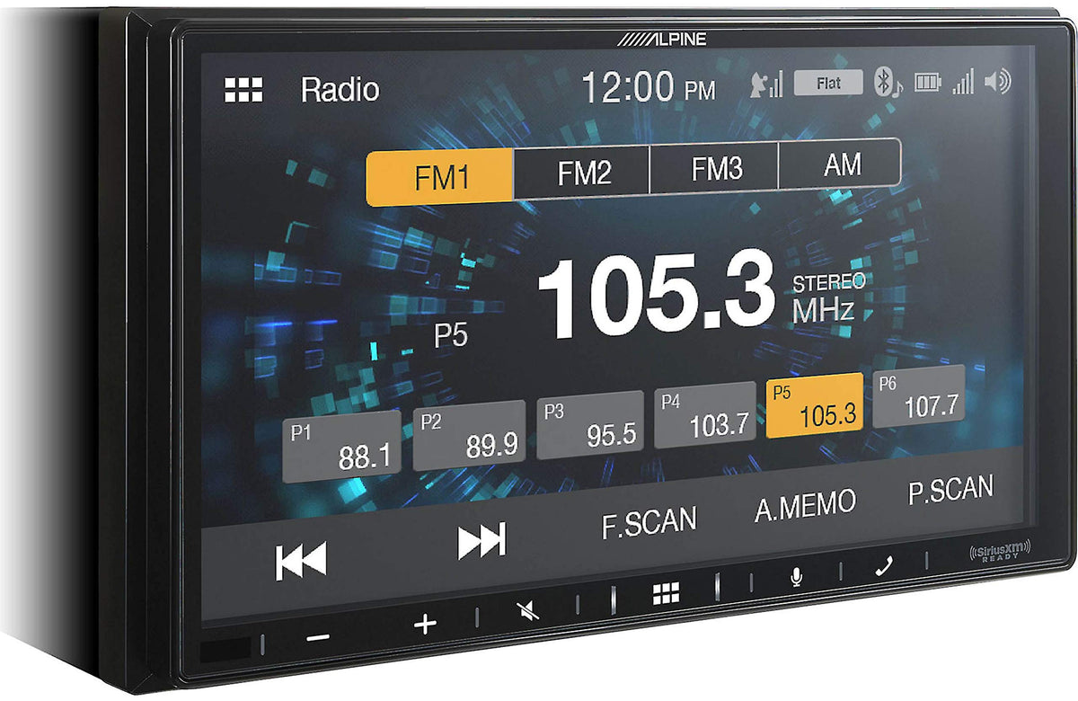 Alpine iLX-W650 using Apple CarPlay on the road