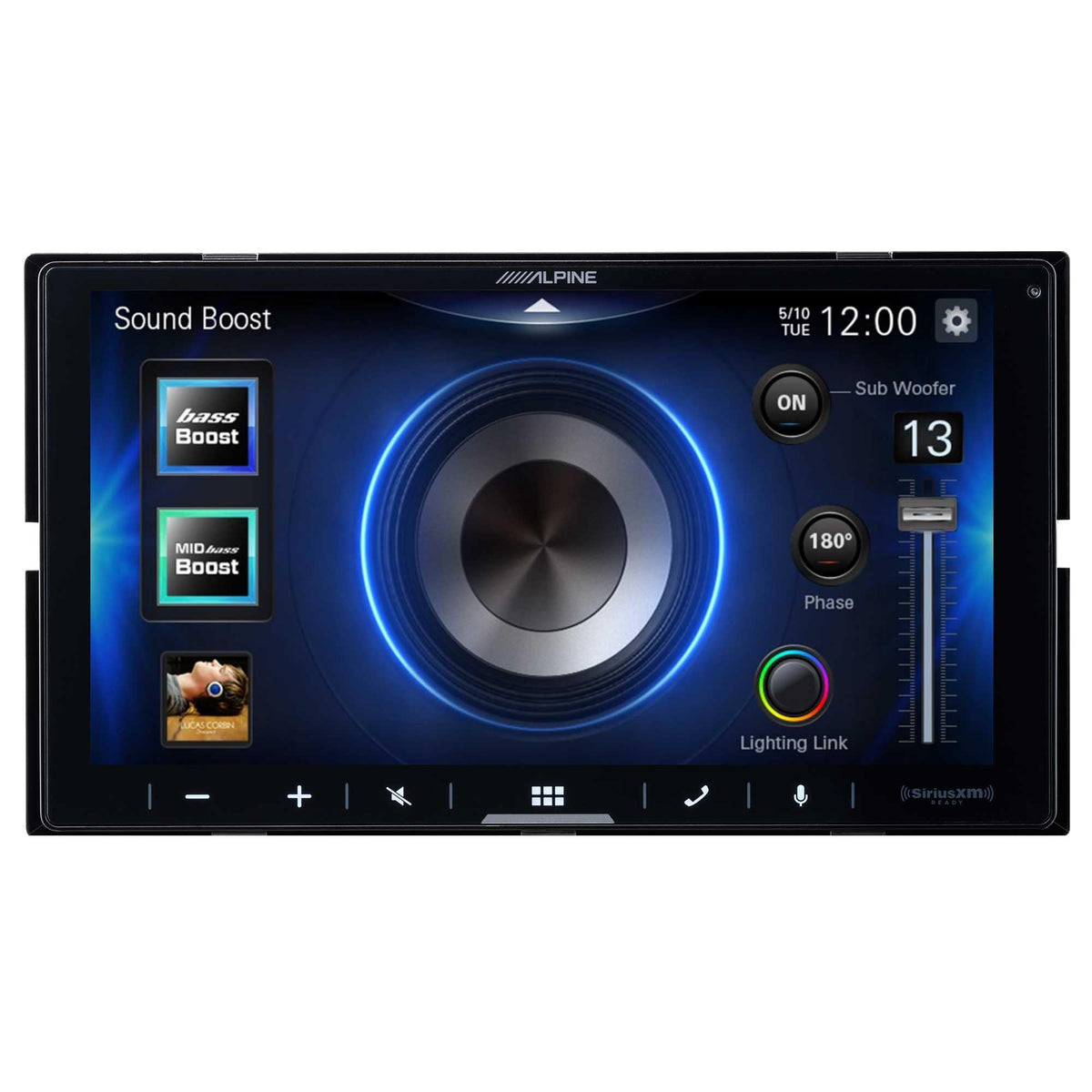 Alpine iLX-W670 5-color illumination enhances cabin style