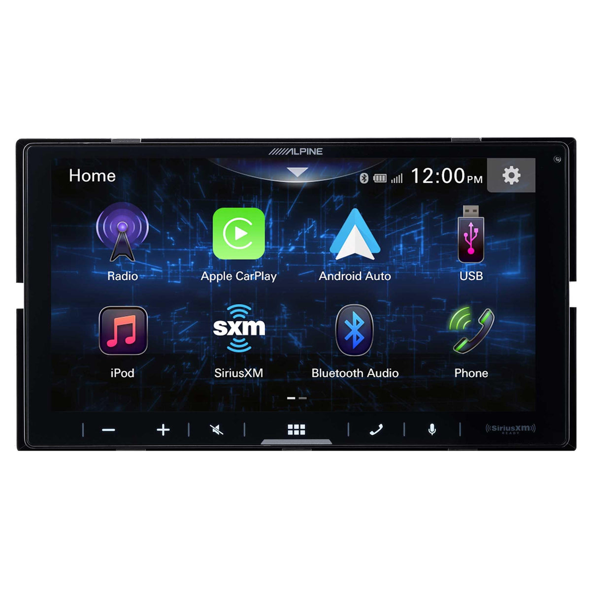 Alpine iLX-W670 customizable home screen for quick access