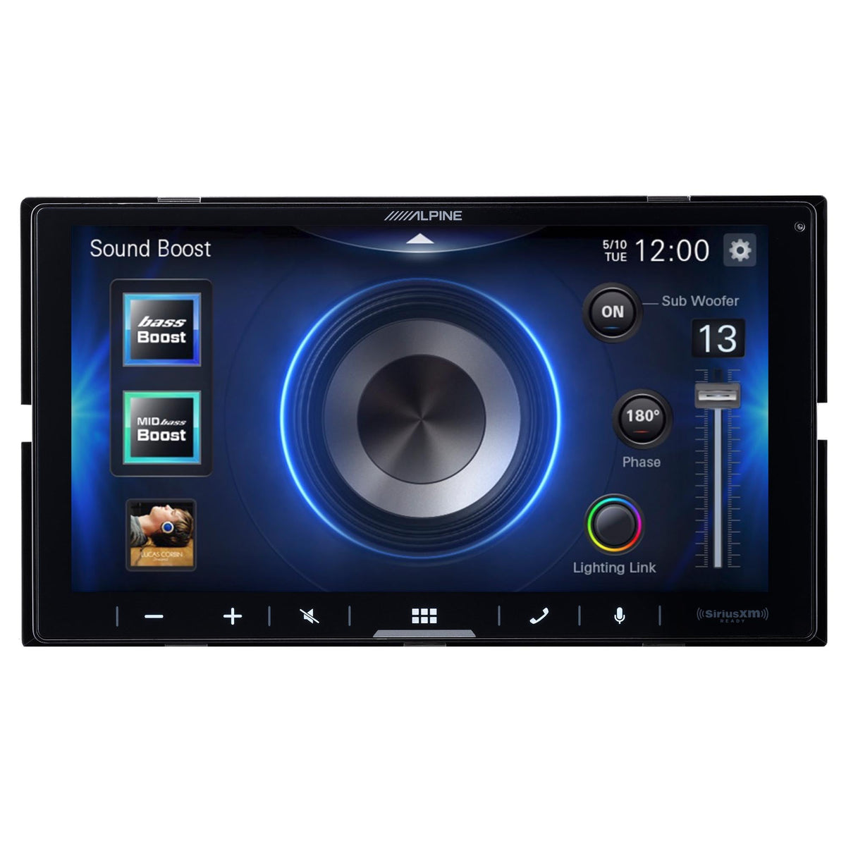 PowerStack compatibility supports direct mounting of Alpine amplifiers for cleaner wiring and enhanced sound.