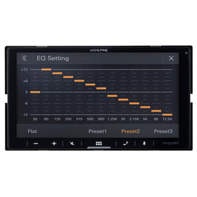 Alpine iLX-W670-S 5-color illumination for cabin ambience.