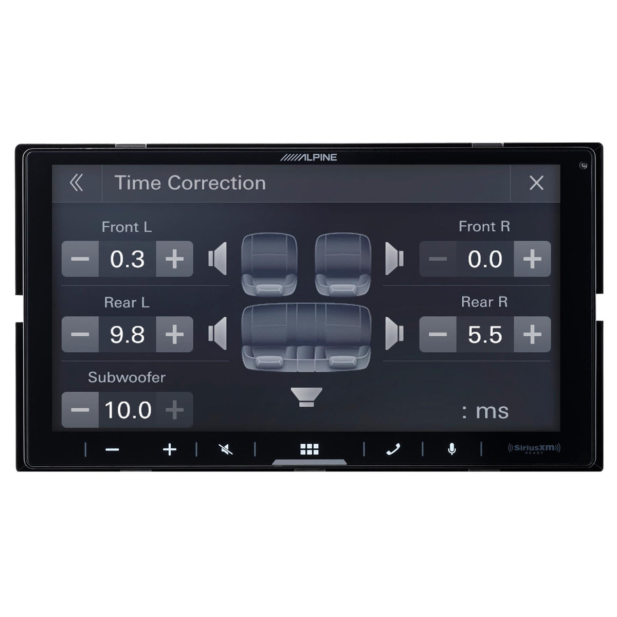 Alpine iLX-W770-M 6.75-inch display with vibrant visuals and customizable lighting