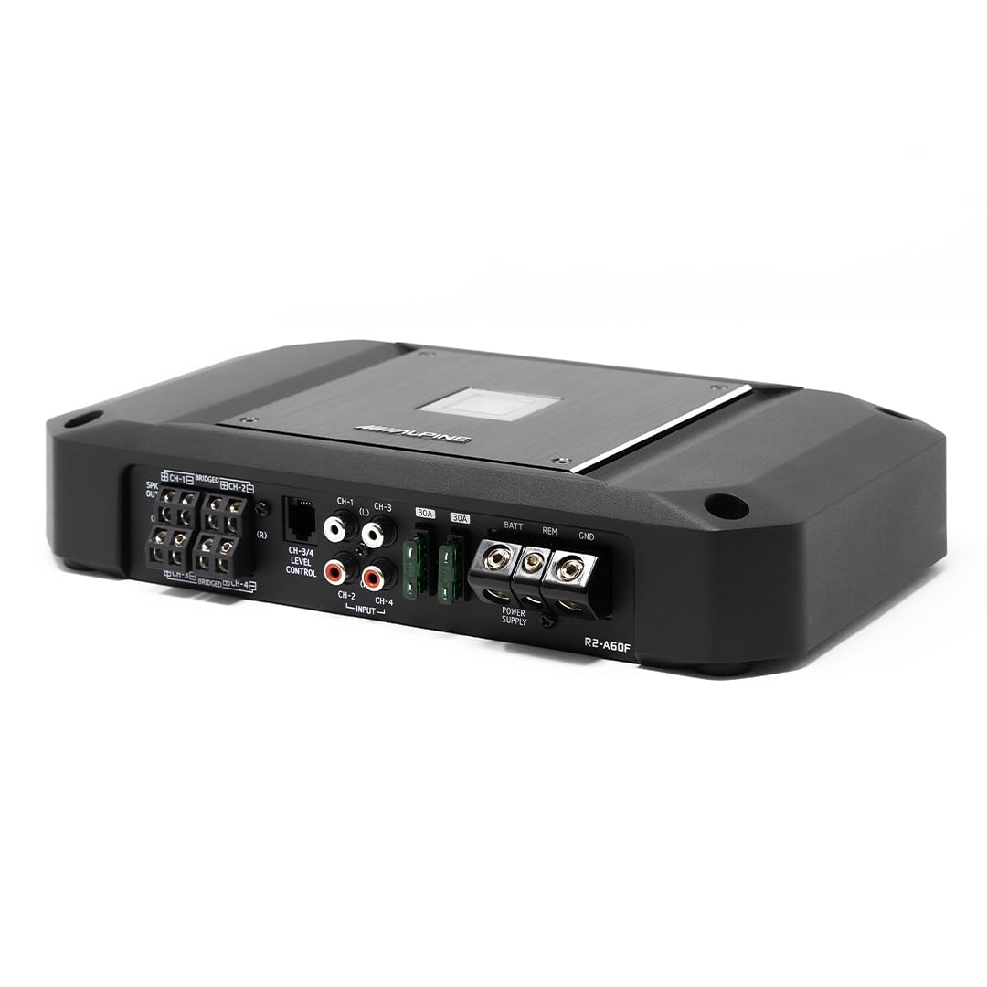 Alpine R2-A60F input level selector supports clean signal matching