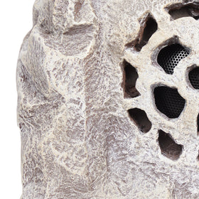 Alpine rock speaker solar weatherproof construction performs in sun and rain