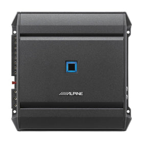Alpine S-A32F front panel view for compact, high‑efficiency car amplification.