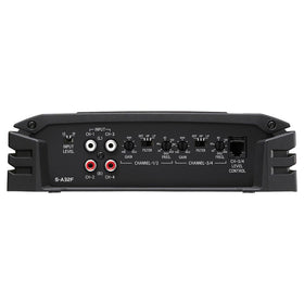 Alpine S-A32F rear ports illustrating multi‑speaker wiring options.